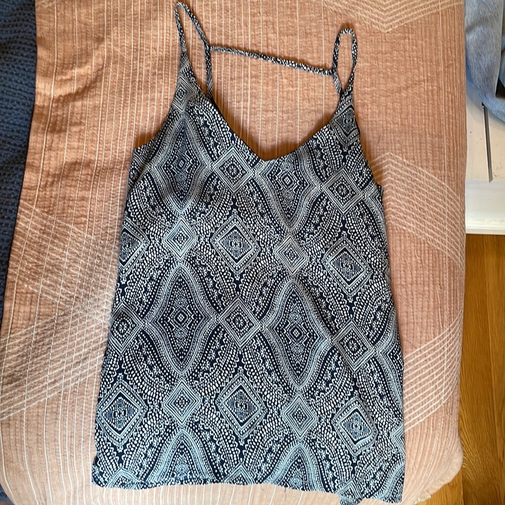 Navy boho pattern tank